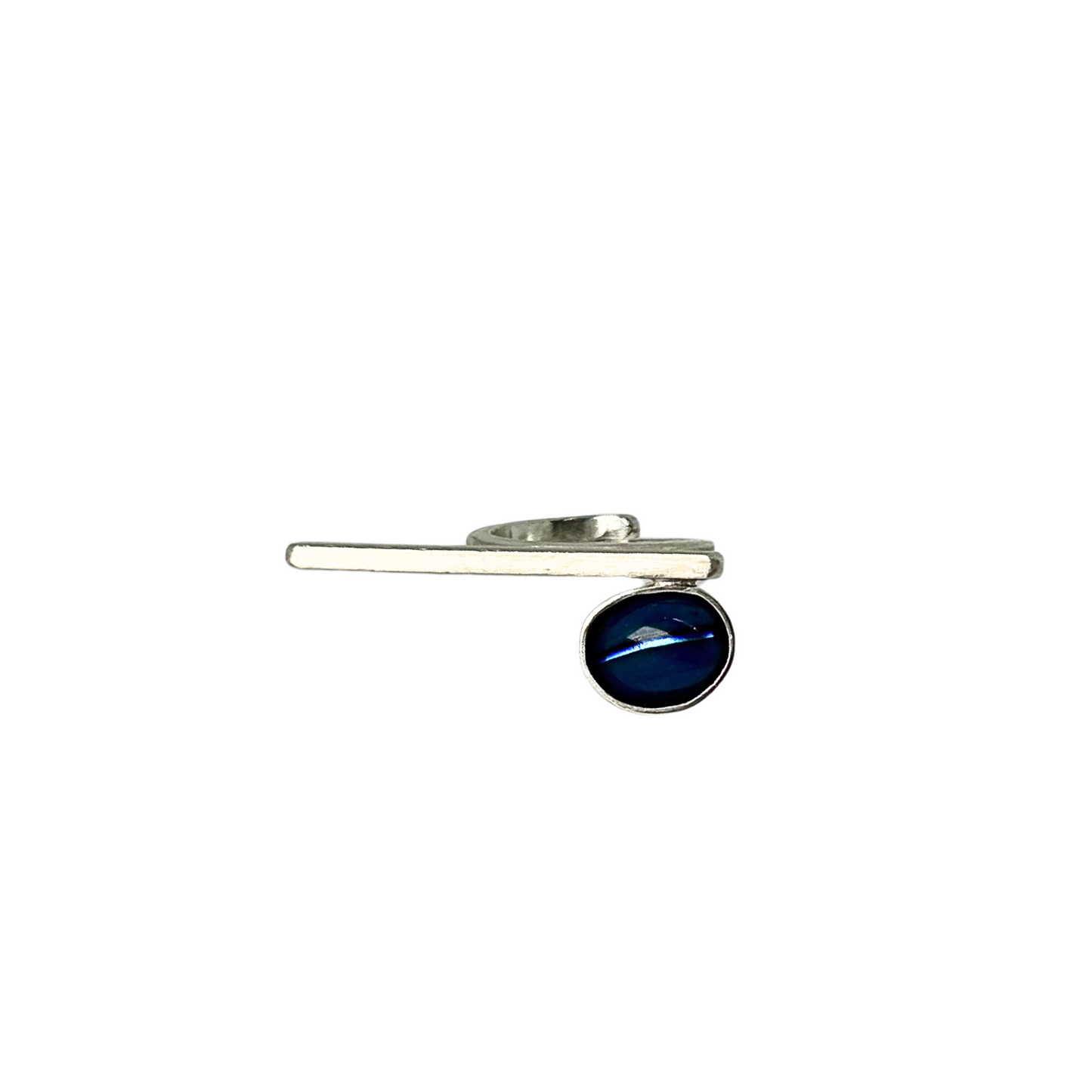 Anel de Prata Azul