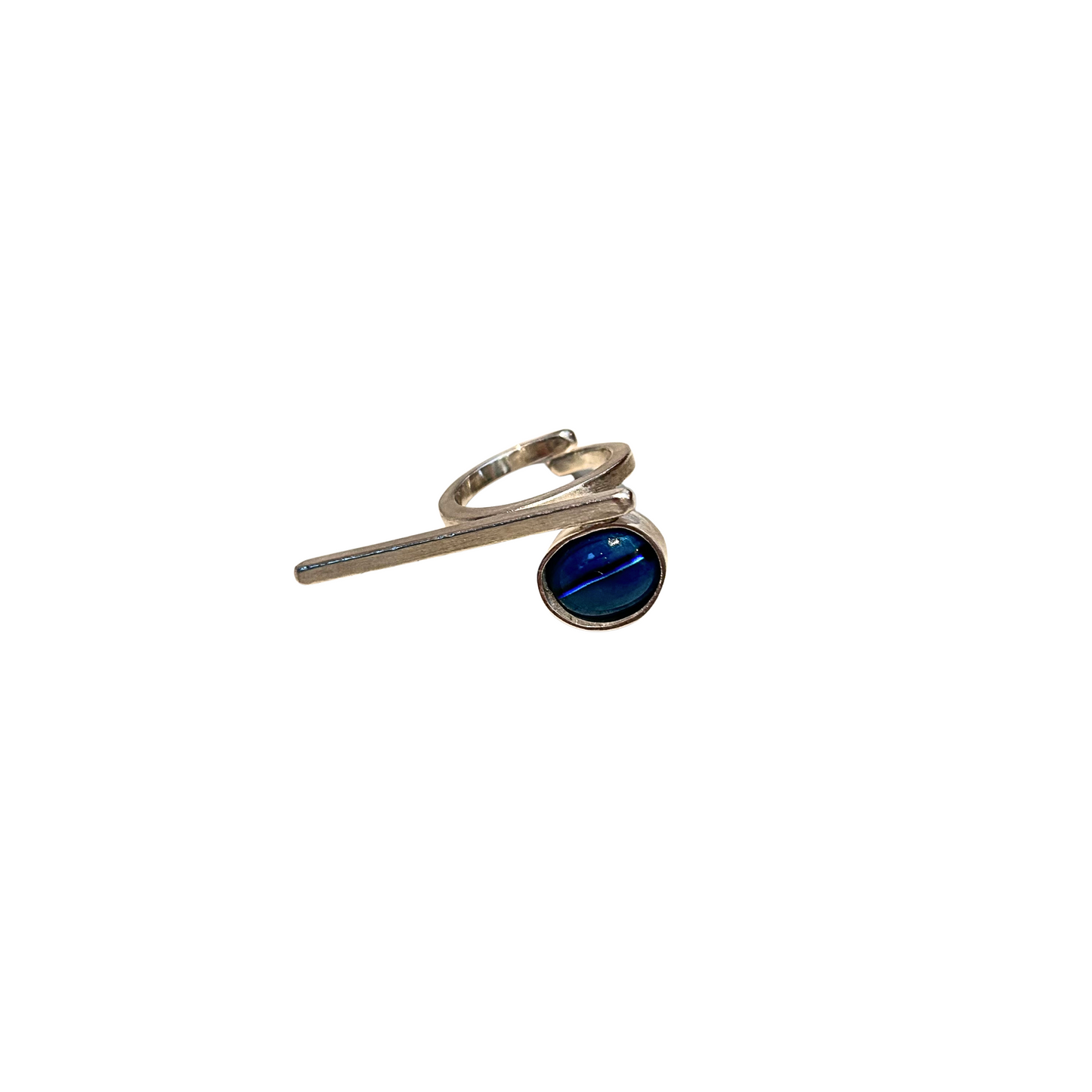 Anel de Prata Azul