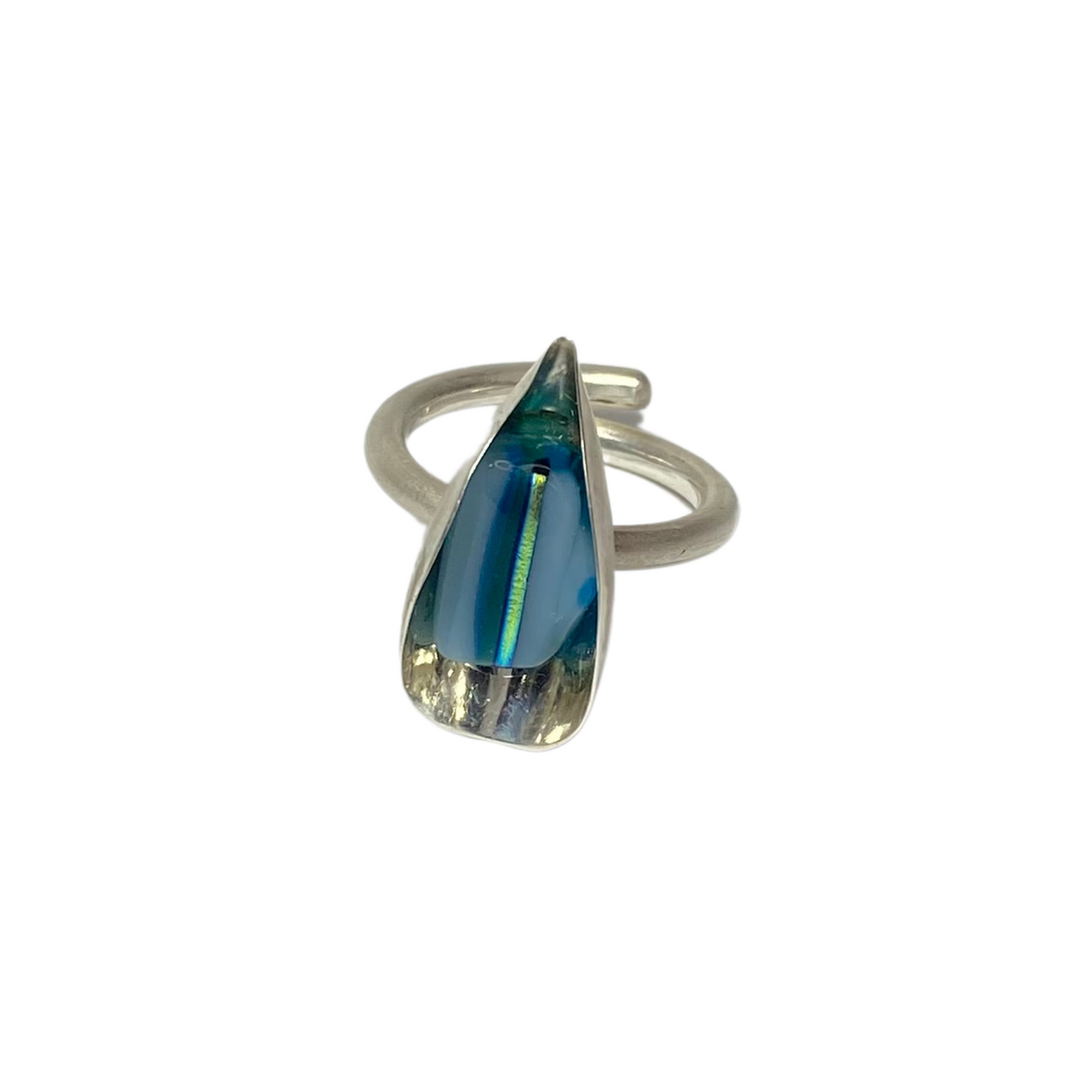 Anel de Prata Azul