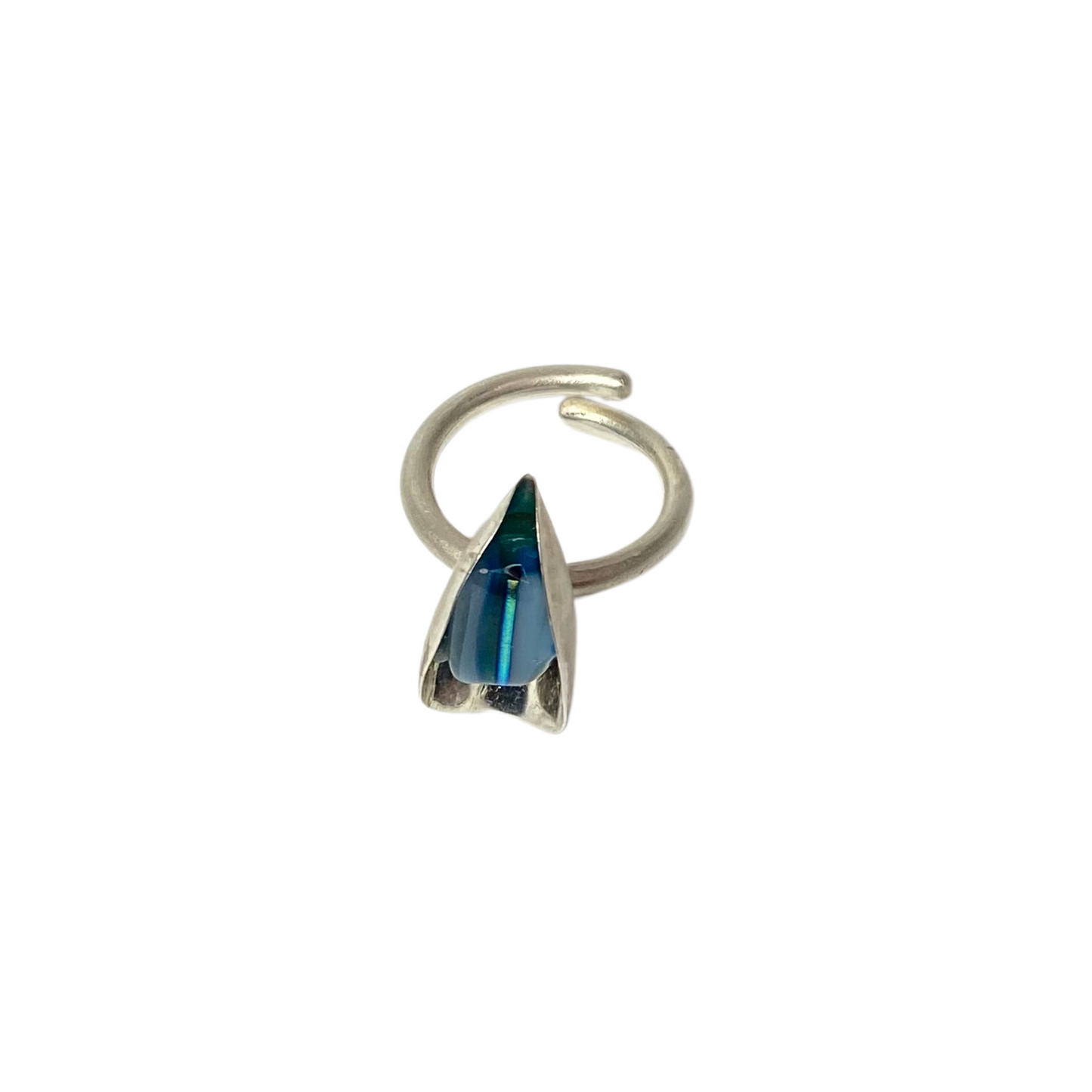 Anel de Prata Azul