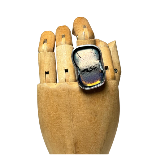 Anel de Prata Metalizado