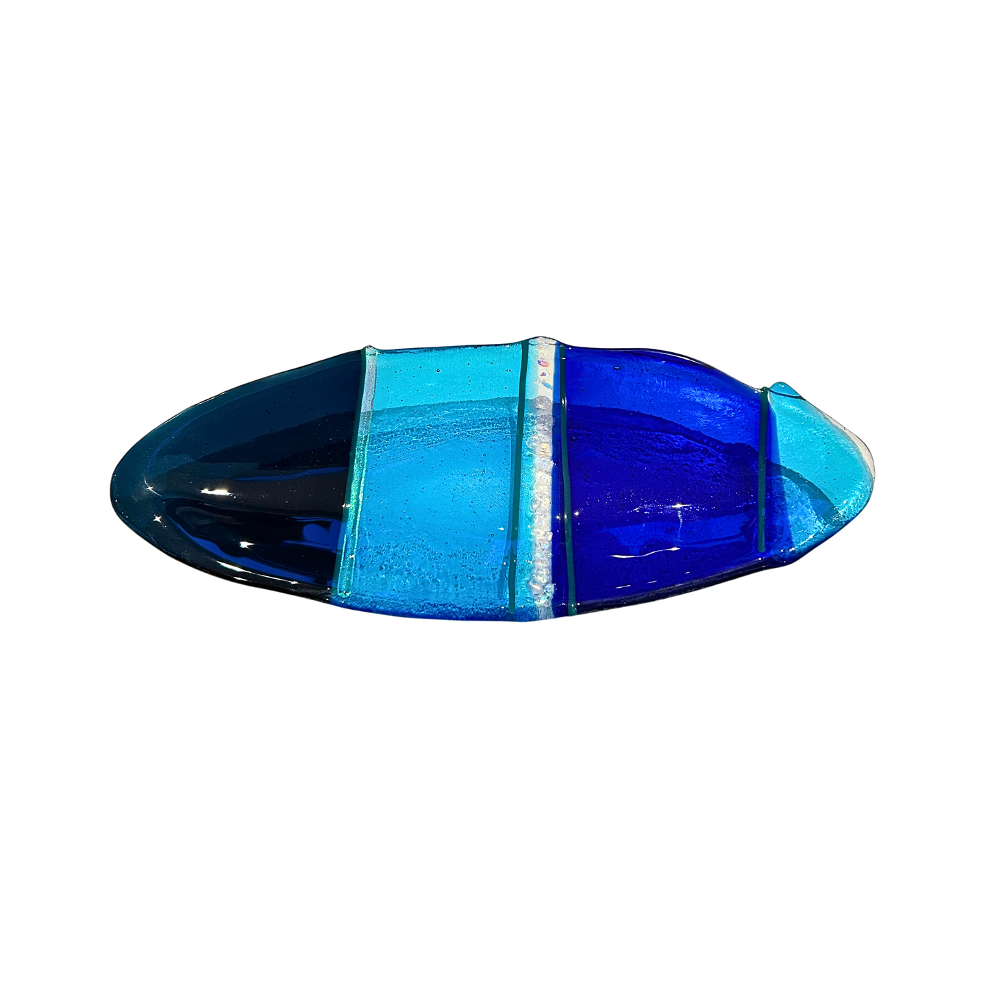 Placa Oval Azul